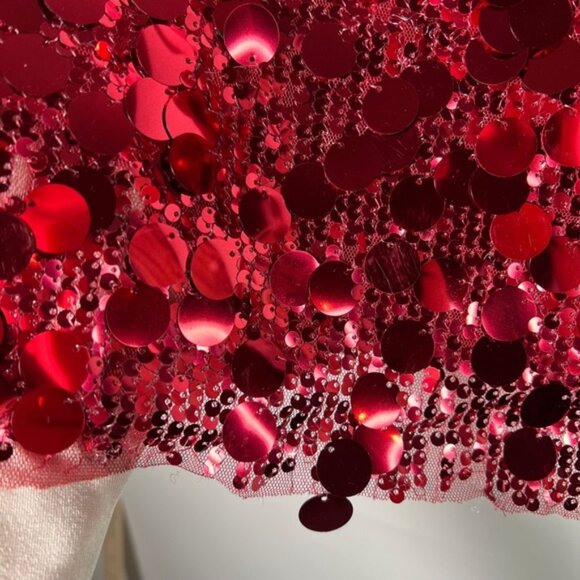 NWT THIRTY / THIRTY Bubble Sequined Sleeveless Spaghetti Blouse Size M - Picture 13 of 15